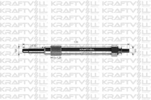 KRAFTVOLL 05030131 | Kızdırma Bujisi 11v Zetor Traktor Buji Marka 12 Adet