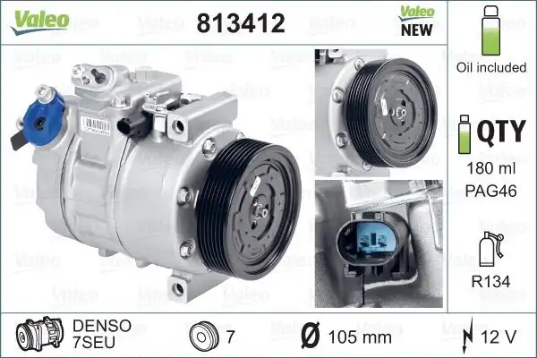 Valeo 813412 Kompresör Bmw E90 91 92 93 N54 N55