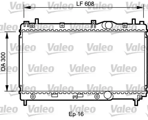 Valeo 732426 Radyatör 95 06 Neon 1 6 1 8 2 0 16v Chrysler Neon 2 0 İ16v