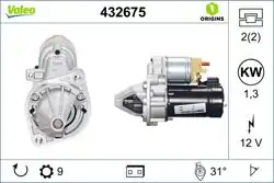 VALEO 432675 | Marş Motoru Mercedes W203-C208-W210-W163-Vito 638 97-07