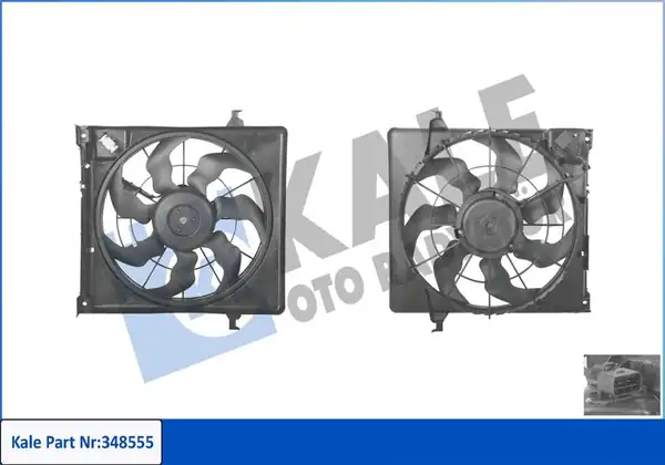 KALE 348555 | Radyatör Fan Motoru Davlumbaz Hyundai İ30 Kia Ceed 1 6 2 0 CRDI 2007