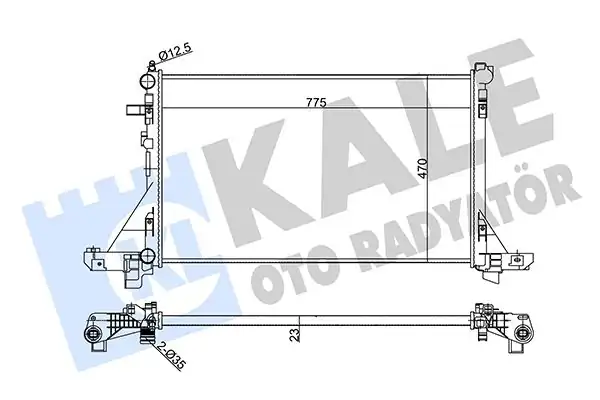 KALE 351025 | Su Radyatörü Renault Master III Opel Movano B Nissan Nv400 2 3 CDTI 10