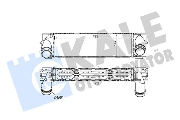 KALE 344835 | Turbo Radyatörü Bmw X3 F25 10 X4 F26 13 B47 N20