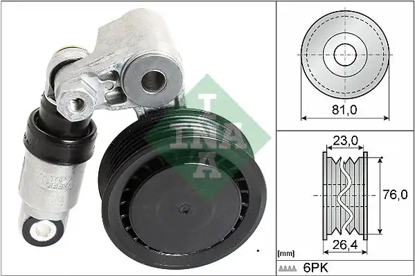 İna 534001110 V Kayış Gergisi Amortisör VW T4 T5 Lt28 Lt35 Lt46 2 5tdi