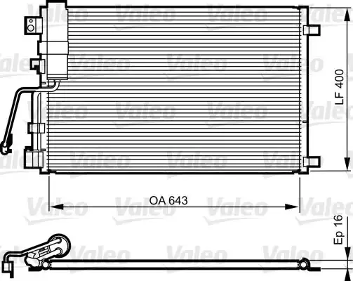 Valeo 814009 Klima Radyatörü Kondenser Nissan Qashqai 1 5 dCi 07