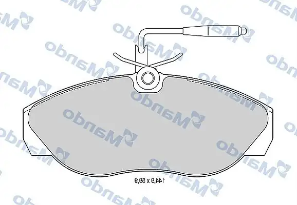 MANDO MBF015470 | Fren Balata Ön 02 Dct Bxr Jmp 1 4kg