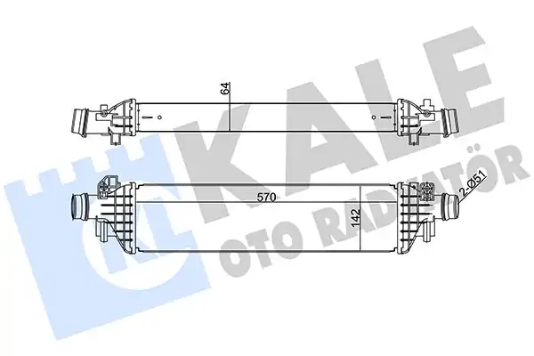 Kale Radyatör 345070 Turbo Radyatörü İntercooler Brazing Opel Mokka 1 6 CDTI 1 7 Dtı 13 Chevrolet Trax 1 6 1 7cdti 13