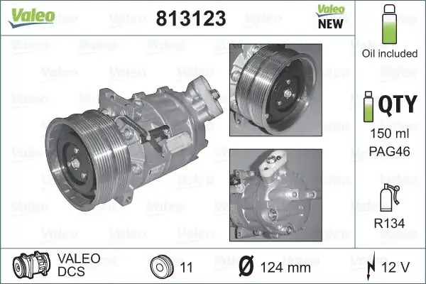 Valeo 813123 Kompresör Alfa Romeo 159 Klima Bınek İthal