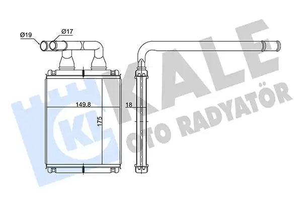 KALE 352145 | Kalorifer Radyatörü Kia Picanto 1 0 1 1 04 10 Brazing