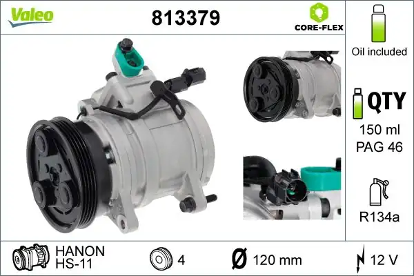 Valeo 813379 Kompresör Hyundai İ10 12 07 Klima Bınek İthal