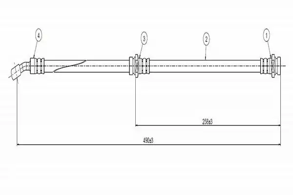 CAVO C800-707 | A Fren Hortumu Arka 96 01 Lantra