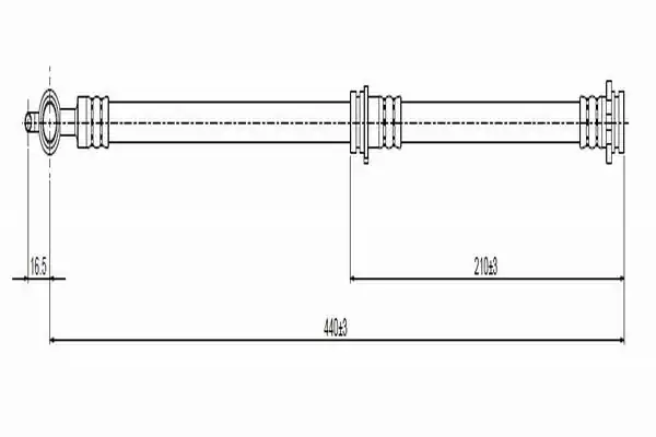 CAVO C800-370 | A Fren Hortumu Ön Frontera A B 2 Adet 887786