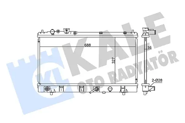KALE 348635 | Radyatör Mazda 323 98 02 1 6 Os