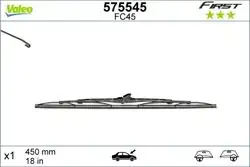 VALEO 575545 | Silgi Süpürgesi Tek 45Cm First VF45 (X1)