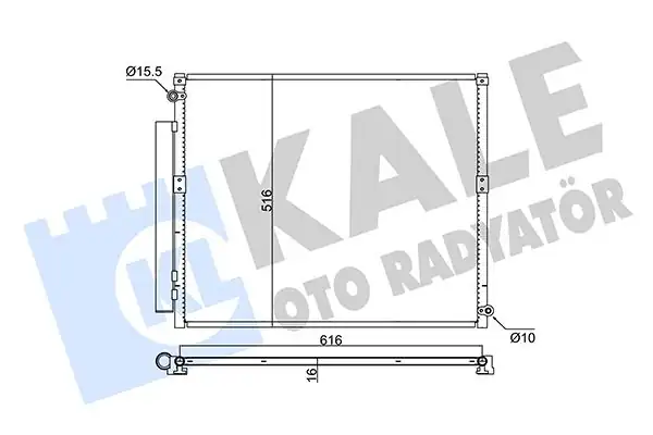 KALE 350680 | Toyota Land Cruiser Prado 3 0 D4d Klima Radyatörü Kondenser 02