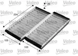VALEO 715574 | Kabin Filtresi Mazda Mpv (99 -) (Pa) Klima Bınek (Ithal)