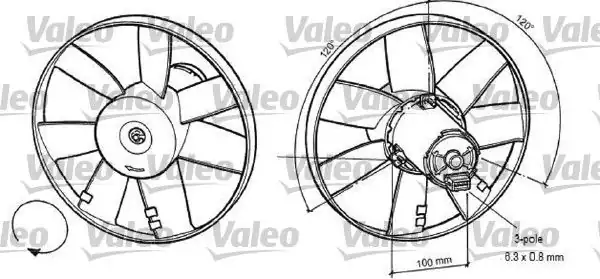 Valeo 696041 Fan Motoru Ford Galaxy 2 0 İ Motor Soğutma Bınek İthal 875337