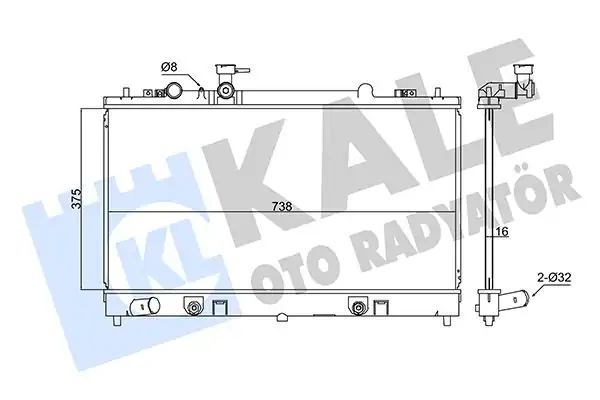 KALE 347885 | Radyatör Mazda 6 2008 Otomatik