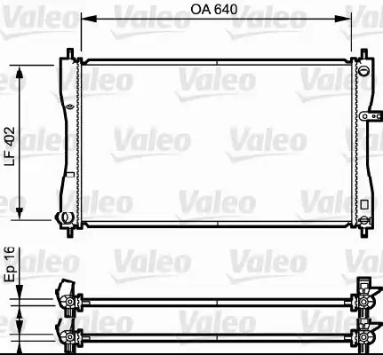 Valeo 735056 Motor Su Radyatörü Mitsubishi Colt VI 04 12 Smart For Four D Manuel