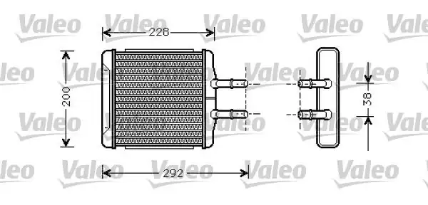 Valeo 812335 Kalorifer Radyatörü Daewoo Lanos Klima Bınek İthal