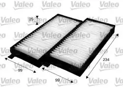 VALEO 715624 | Kabin Filtresi Ssangyong Actyon / Kyron (Set 2) Klima Bınek (Ithal)