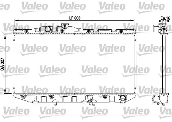 Valeo 731098 Radyatör Toyota Camry 86 91 1 8 2 0td 2 0 875444