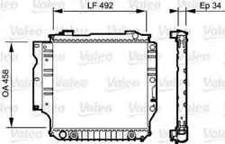 VALEO 735196 | Radyatör Jeep Wrangler (03-07-12-06) Motor Soğutma Bınek (Ithal)