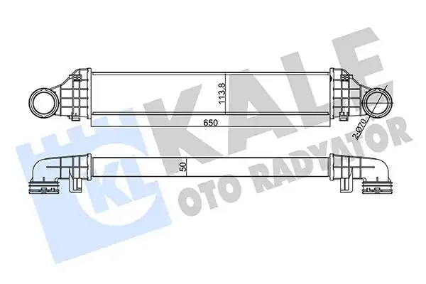 KALE 344975 | Turbo Radyatörü İntercooler Mercedes Benz W211 E Seri E200cdi E220cdi 02 09