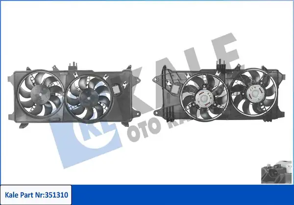 KALE 351310 | Fan Motoru Davlumbaz Fiat Doblo 01 10 1 3 1 9 JTD Klimalı