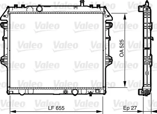 Valeo 735442 Radyatör Toyota Hilux Pick Up Motor Soğutma Bınek İthal