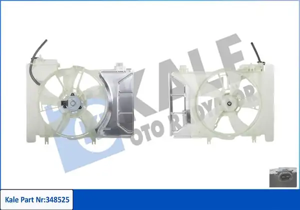 KALE 348525 | Fan Motoru Davlumbaz Toyota Yaris 1 0 Vvt İ 06 09
