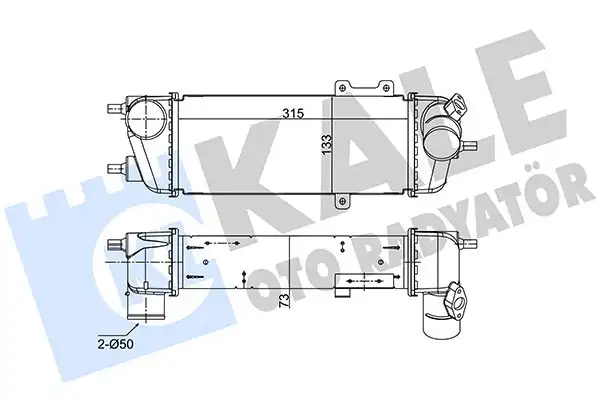KALE 352485 | Turbo Radyatörü Hyundai İ30 Elantra İ20 Kia Ceed Rio 1 6 2 0 CRDI 07 13