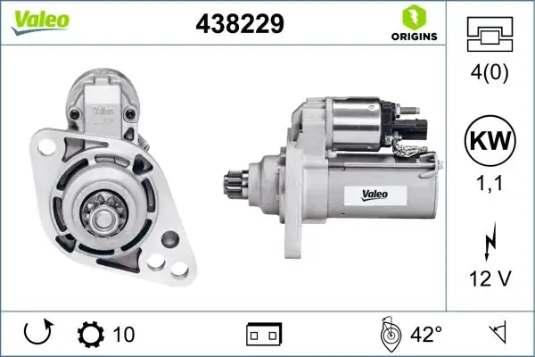 Valeo 438229 Marş Motoru VW 1 1kw Beetle Golf VI Passat Touran Altea Leon Yeti 1 2 1 6 TSI FSI TD