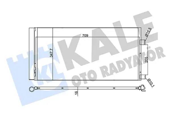 KALE 342450 | Klima Radyatörü Renault Laguna III Latitüde 1 5 2 0 dCi 2007