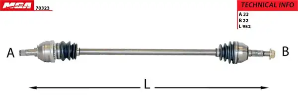 MGA 70323 | Aks Komple Sağ Opel Astra H 04 1 4 1 6 Eski No 14 02200105