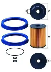 MAHLE KX503D | Mazot Filtresi Mini Cooper R55-R59 N12 N14 N16 N18