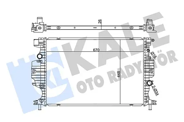 KALE 355895 | Su Radyatörü Mondeo IV Galaxy S Max B Max 1 5 2 0 Ecoboost TDCI 14