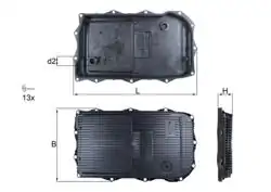 MAHLE HX184KIT | Şanzıman Yağ Karteri BMW F20 F21 F30 F31 F10 F11 10-19