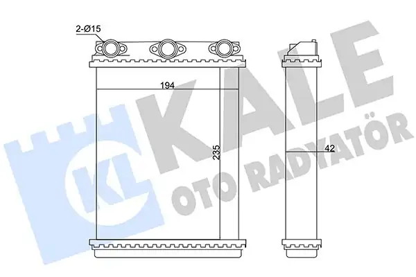 KALE 346635 | Kalorifer Radyatörü Mercedes Benz W124 S124 C124 85 93