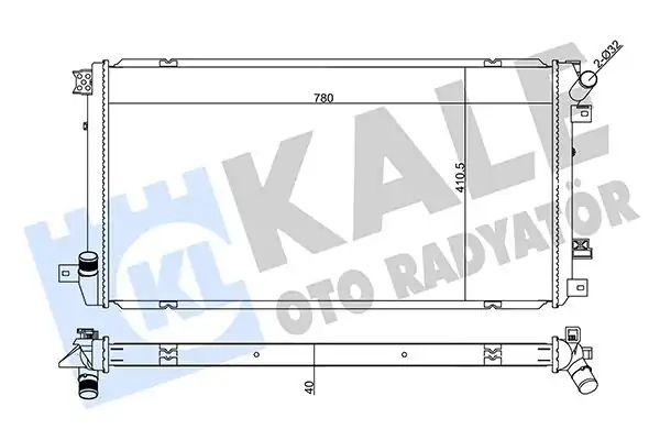KALE 355575 | Su Radyatörü Renault Master II Opel Movano Nissan Interstar X70 2 5 dCi CDTI 03