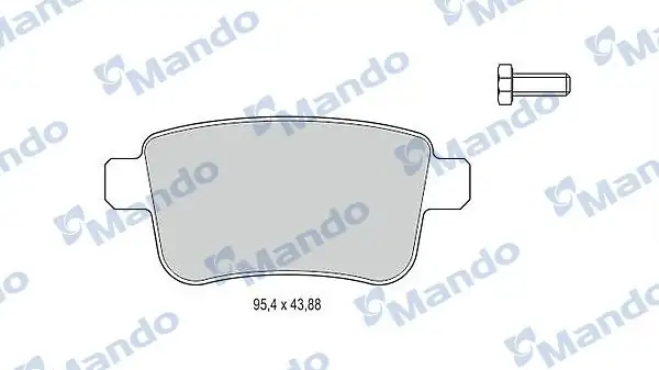 MANDO MBF015241 | Fren Balata Arka Kangoo III 08
