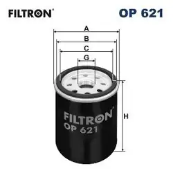 FILTRON OP621 | Yağ Filtresi Grand Vitara 98-03 Swift 05-10 Sx4 06-10