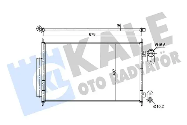 KALE 354890 | Honda Hr V 1 5 1 6 İ Dtec 15 Klima Radyatörü Kondenser