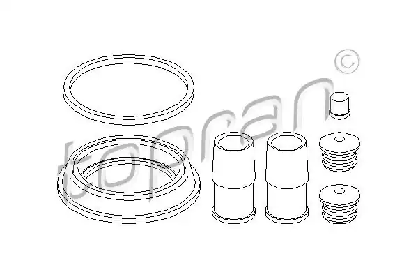TOPRAN 111223 | Kaliper Tm Tk VW Golf V VI Jetta Passat Polo Caddy 1 4 1 6 1 9 2 0 TDI