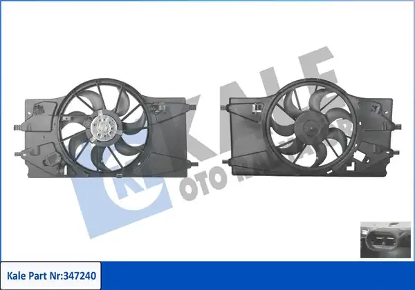KALE 347240 | Fan Motoru Davlumbaz Renault Laguna III 1 5 1 6 1 9 2 0 dCi 07 15