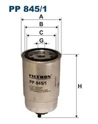 FILTRON PP845-1 | Mazot Filtresi 02-06 Accent 1.5D