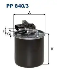 FILTRON PP840-3 | Mazot Filtresi Mercedes W176 W246 W204 W212 C117 Sprinter OM642 OM651 07-18