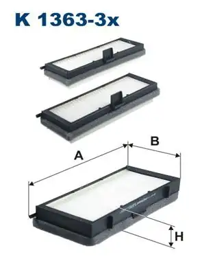 FILTRON K1363-3X | Polen Filtresi Peugeot 806 Expert Citroen Evasıon Jumpy Fiat Scudo Ulysse Lancıa Zeta