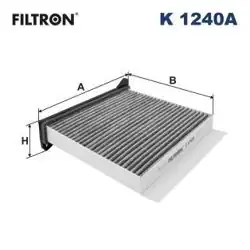 FILTRON K1240A | Polen Filtresi Mitsubishi Lancer CS Outlander CU Grandis L200 1.6/2.0/2.0T/2.4 03-13 Karbonlu