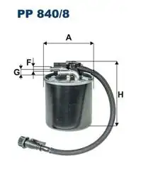 FILTRON PP840-8 | Mazot Filtresi 10-Sprinter Sensörlü Euro5